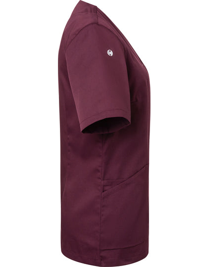 Kurzarm Damenkasack Essential-Fuchsie
