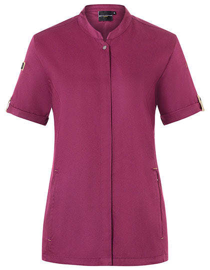 Damenkochjacke Green-Generation Kurzarm - Fuchsia (ca. Pantone 689C)
