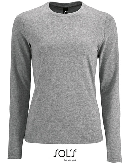 Women´s Long Sleeve T-Shirt Imperial - Graue Melange
