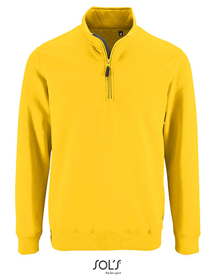Men´s Zip High Collar Sweatshirt Stan - Gold