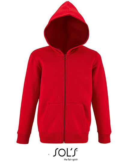 Kids´ Zip Hoodie Stone - Rot
