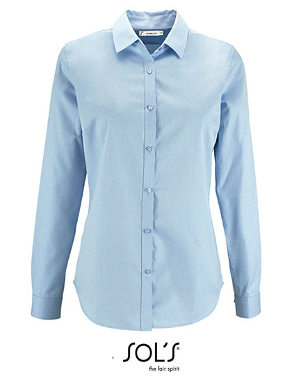 Women´s Herringbone Shirt Brody-Himmelblau