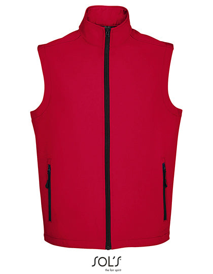 Men´s Race Bodywarmer Softshell - Pfefferrot