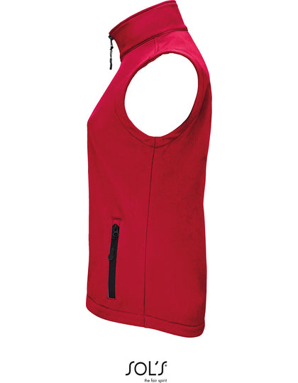 Women´s Race Bodywarmer Softshell - Pfefferrot