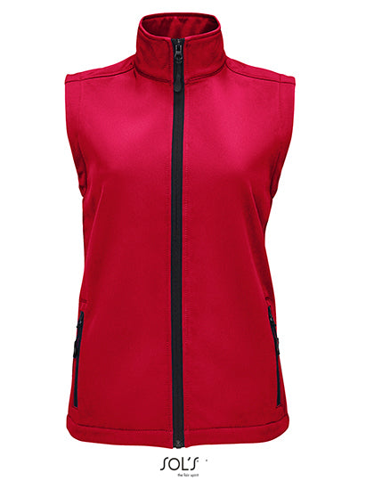 Women´s Race Bodywarmer Softshell - Pfefferrot