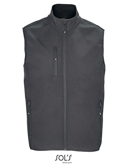 Men´s Falcon Zipped Softshell Bodywarmer - Anthrazitgrau (einfarbig)
