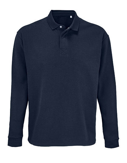 Unisex Polo Collar Sweatshirt Heritage - Französische Marine