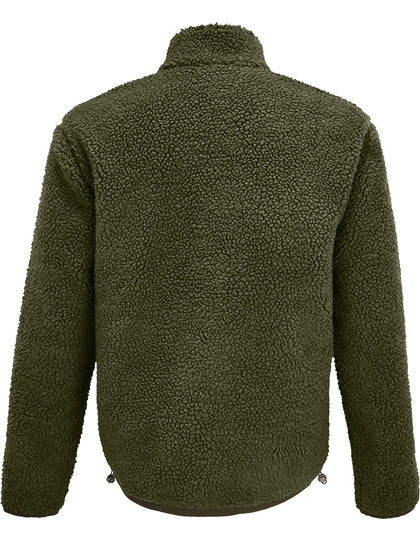 Unisex Sherpa Jacket Fury - Armee - Dunkle Armee