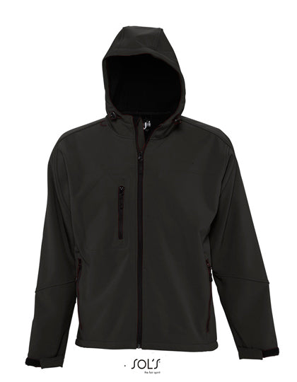 Men´s Hooded Softshell Jacket Replay - Schwarz