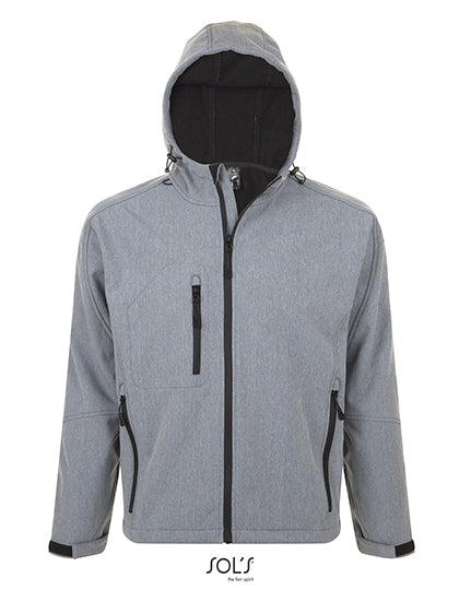 Men´s Hooded Softshell Jacket Replay - Graumelange
