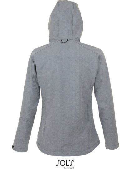 Women´s Hooded Softshell Jacket Replay - Graumelange