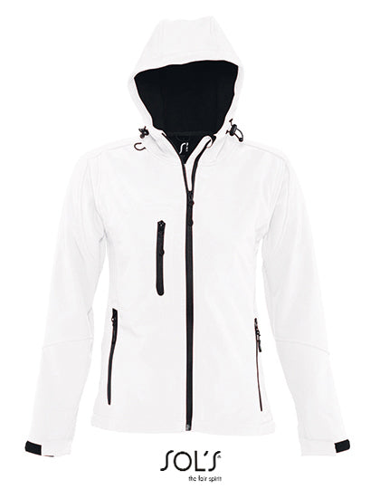Women´s Hooded Softshell Jacket Replay - Weiss