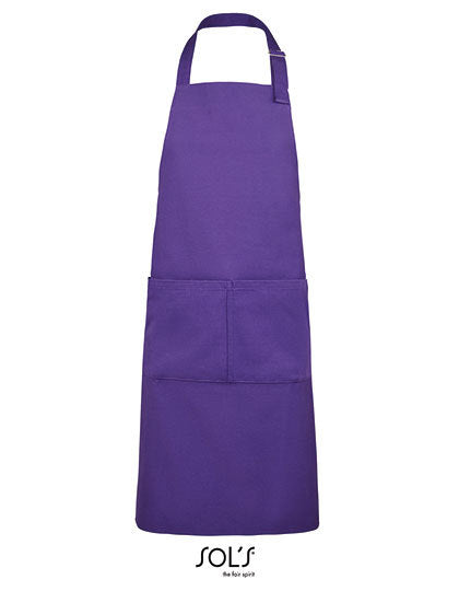 Long Apron Gala-Dunkelviolett