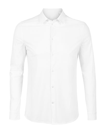 Men´s Mercerised Shirt Balthazar-Optisches Weiß