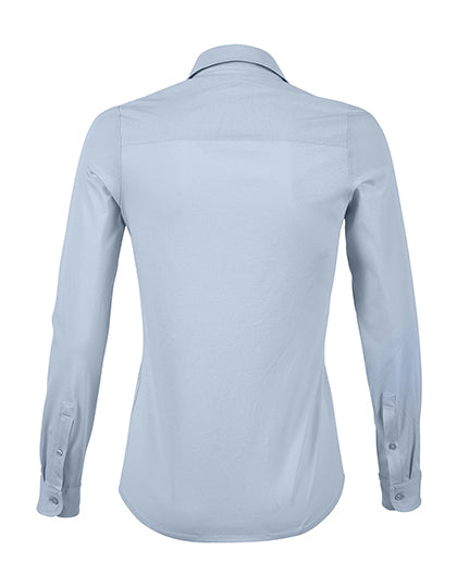 Women´s Mercerised Shirt Balthazar-Zartes Blau
