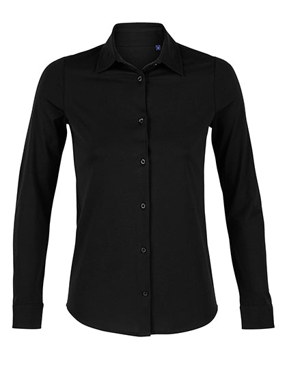 Women´s Mercerised Shirt Balthazar-Tiefschwarz