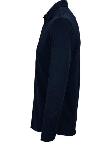 Men´s Cotton Pique Shirt Basile- Nacht