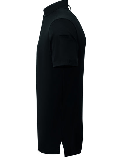Essential ´Coolchecker®´ Chefs Shirt - Short Sleeve - Schwarz