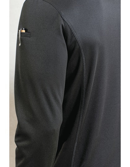 Essential ´Coolchecker®´ Chefs Shirt - Long Sleeve - Schwarz