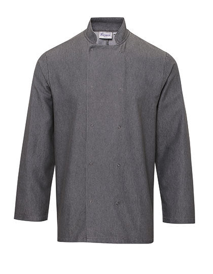 Denim Chef´s Jacket - Grauer Denim (ca. Pantone 425C)