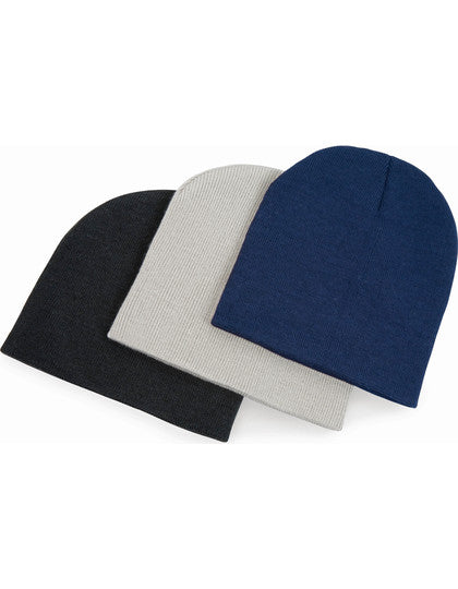 Soft Feel Cuffless Beanie - Stein