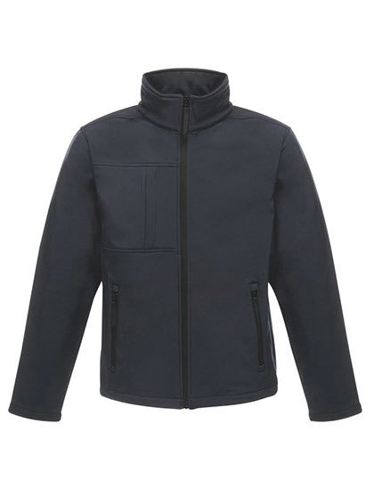 Men´s Softshell Jacket - Octagon II - Marine - Seegrau (einfarbig)