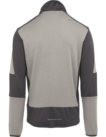 E-volve Unisex Knit Effect Stretch Midlayer Jacket - Mineralgrau - Ash Heather