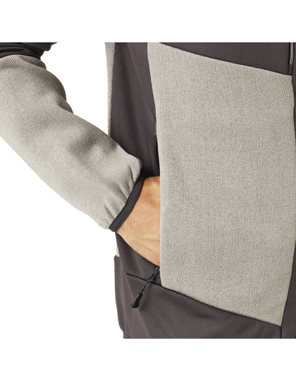 E-volve Unisex Knit Effect Stretch Midlayer Jacket - Mineralgrau - Ash Heather