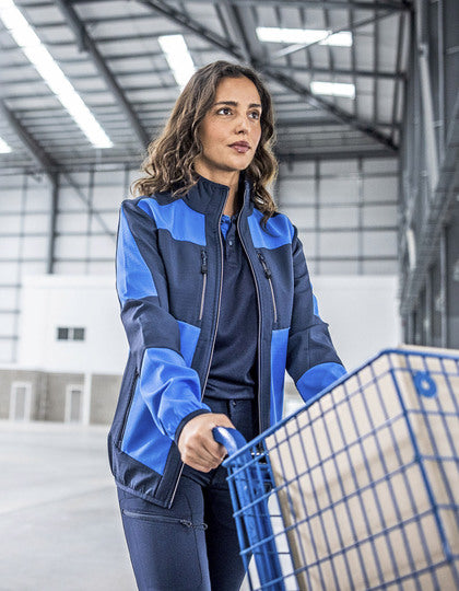 E-volve Unisex 2-Layer Softshell Jacket - Kräftiges Blau - Marine
