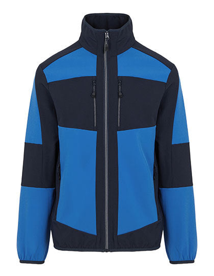E-volve Unisex Knit Effect Stretch Midlayer Jacket - Kräftiges Blau - Marine