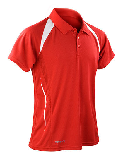 Men´s Team Spirit Polo - Rot - Weiss