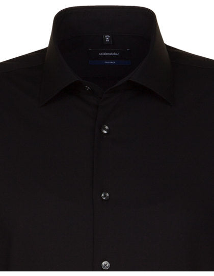 Men´s Shirt Shaped Fit Long Sleeve-Schwarz