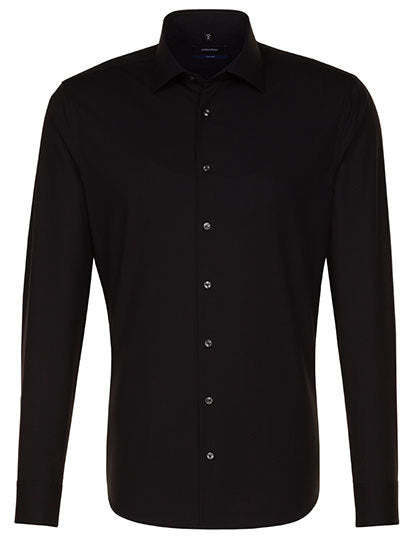 Men´s Shirt Shaped Fit Long Sleeve-Schwarz
