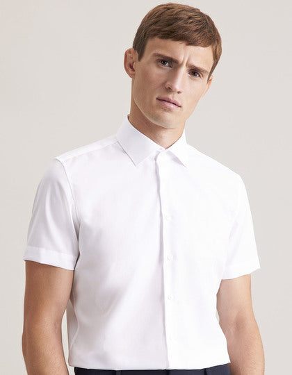 Men´s Shirt Shaped Fit Short Sleeve-Weiß