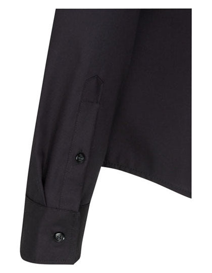 Women´s Blouse Slim Fit Long Sleeve-Schwarz