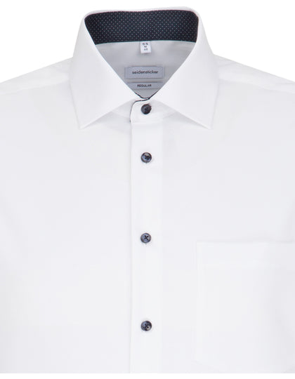 Men´s Shirt Poplin Regular Fit Long Sleeve-Weiß