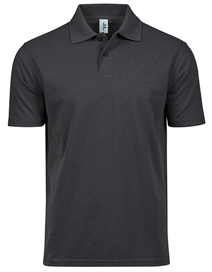 Men´s Luxury Stretch Polo - Dunkelgrau (einfarbig)