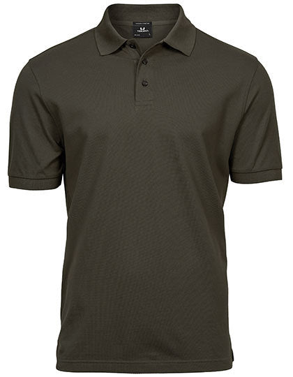 Men´s Luxury Stretch Polo - Dunkles Oliv