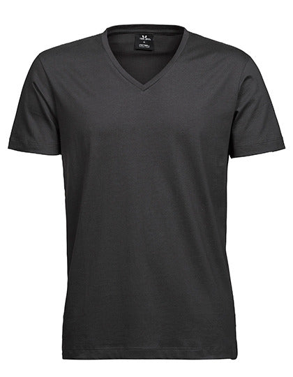 Fashion V-Neck Sof Tee - Dunkelgrau (einfarbig)