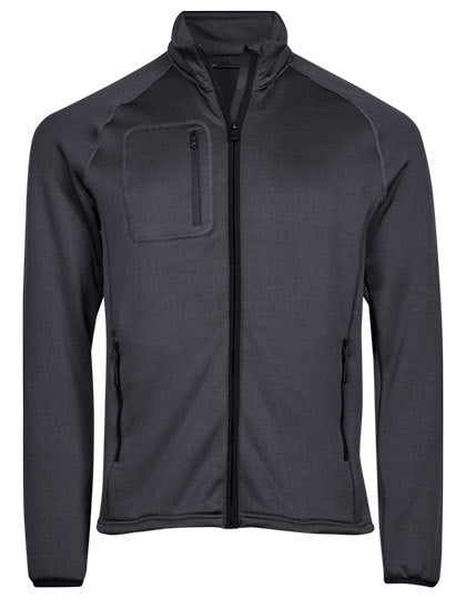 Stretch Fleece Jacket - Dunkelgrau (einfarbig)