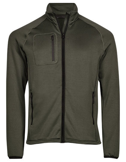 Stretch Fleece Jacket - Tiefgrün