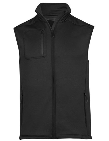 Stretch Fleece Bodywarmer - Schwarz