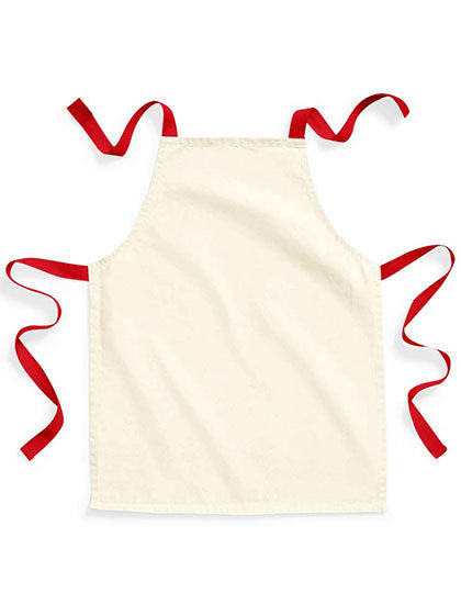 Fairtrade Cotton Junior Craft Apron Klassisches Rot /Natur
