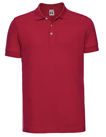 Men's Fitted Stretch Polo - klassisches Rot
