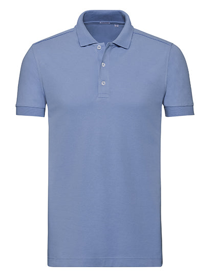 Men's Fitted Stretch Polo - Himmel