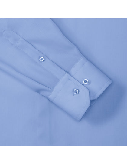 Men's Long Sleeve Tailored Ultimate Non-Iron Shirt-Heller Himmel