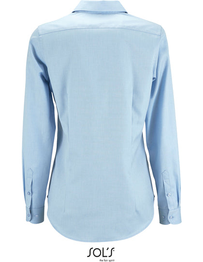 Women´s Herringbone Shirt Brody-Himmelblau