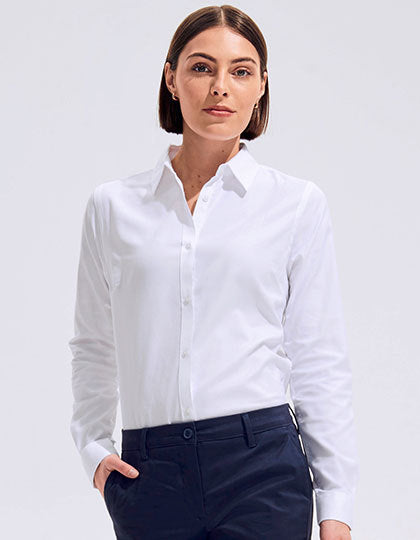 Women´s Herringbone Shirt Brody-Weiß