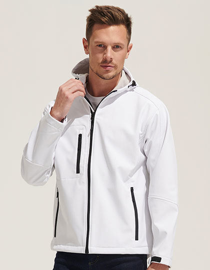 Men´s Hooded Softshell Jacket Replay - Schwarz