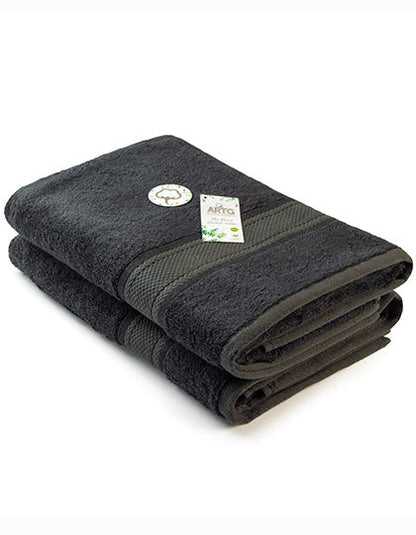 Natural Bamboo Bath Towel-Schwarz